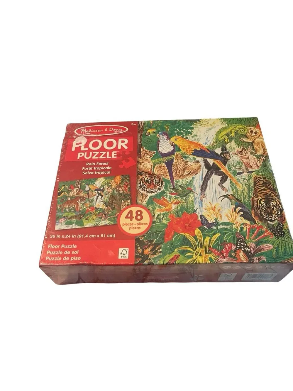 New Melissa & Doug 48 Pieces Rainforest Floor Puzzle